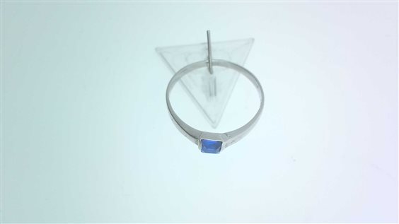 Anneau Sommer Femme in Or blanc Cubic Zirconia AN_CARRE.BLU - AN_CARRE.BLU